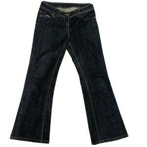 DOROTHY PERKINS Womens Jeans Dark Wash Blue Denim Bootcut Sz 10 Made in England